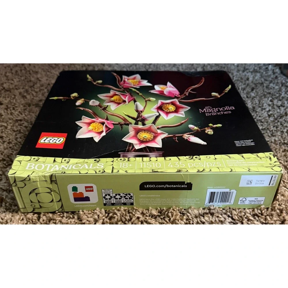 Lego-Botanicals Magnolia Branches Building Set (NWT) 11510